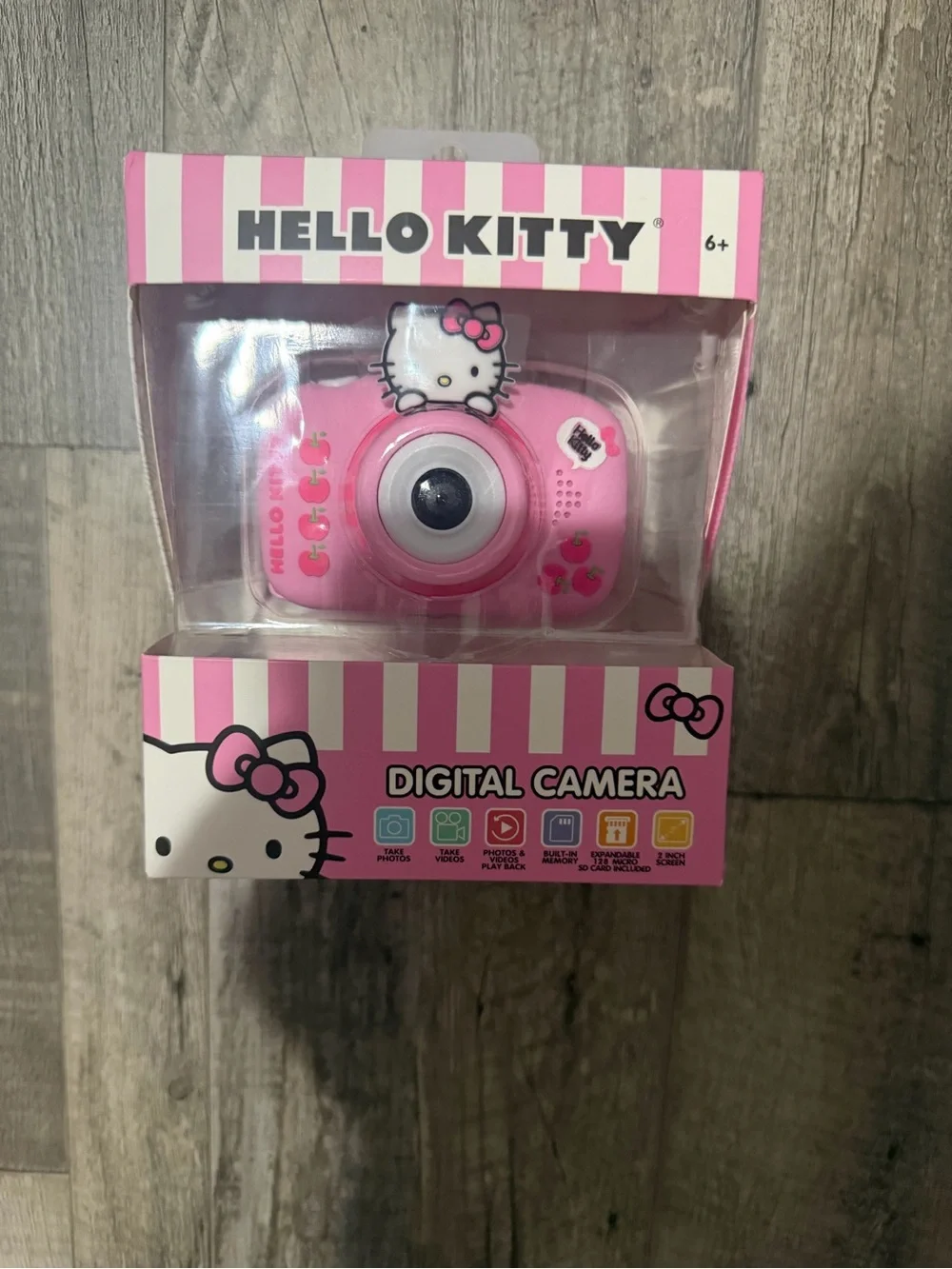 Hello Kitty Pink Digital Toy Camera with Character Accent